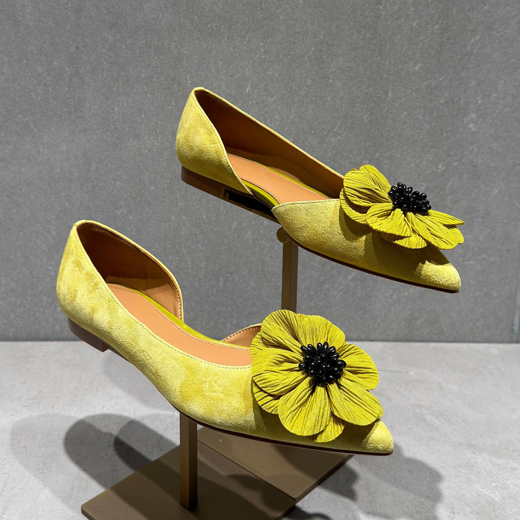 Neue Blumen Mary Jane Modische Flachschuhe 2026