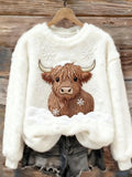 Langarmshirt mit Schneemann-Design