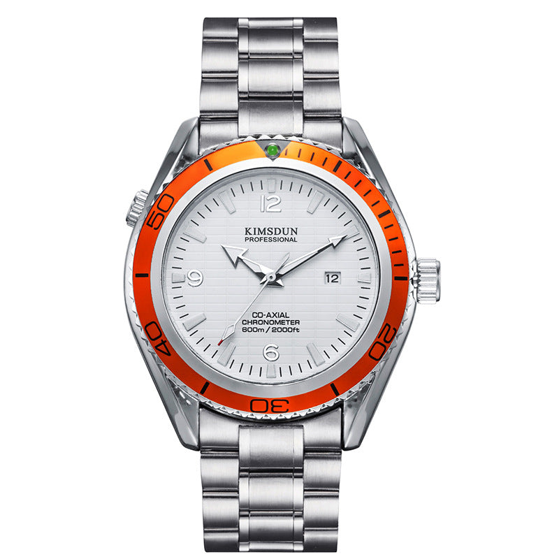 Quarz-Edelstahl-Uhr mit Kalenderfunktion – Bild 3 | LuxeStyle