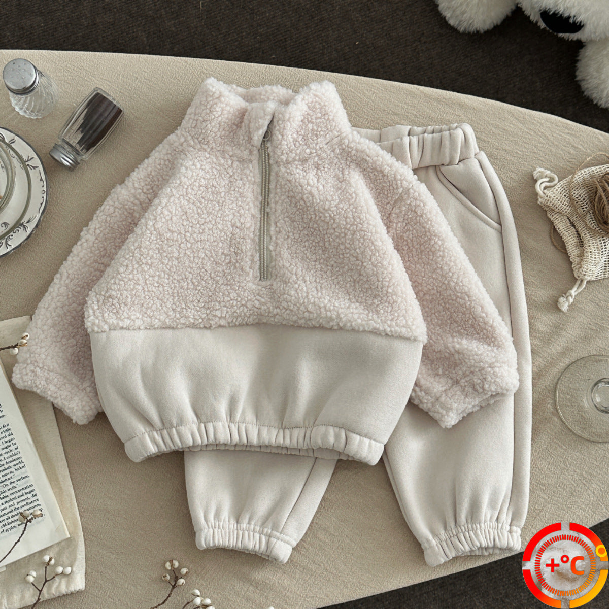 Baby Lammwoll Pullover mit Stehkragen | LuxeStyle