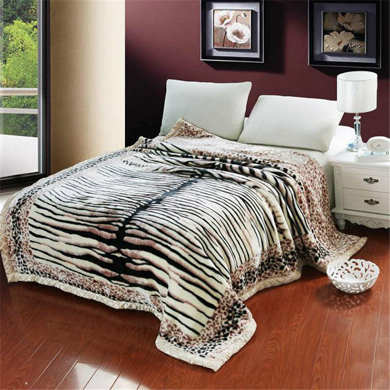 Warme Doppel-Lagen Coral-Fleece-Decke