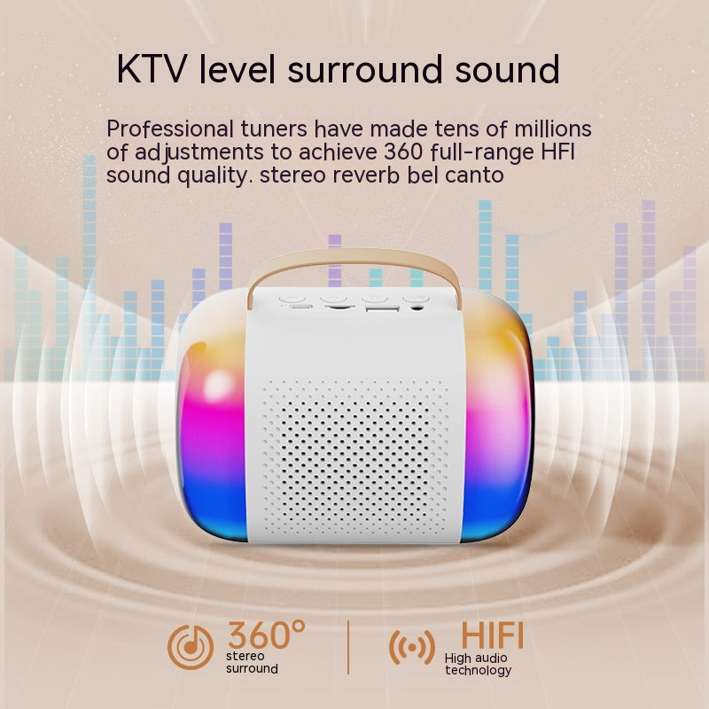 Mini Karaoke Sound Box mit integriertem Bluetooth Mikrofon