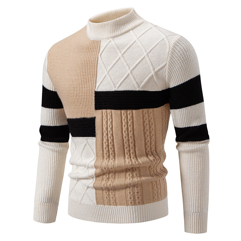 Farbblock-Pullover für Herren