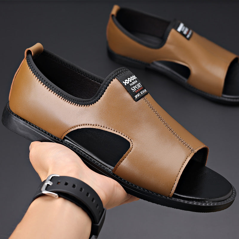 Roman Casual Sandalen aus weichem Leder