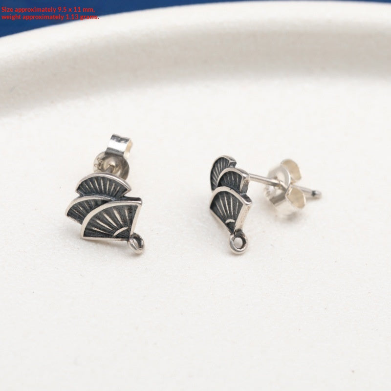 Ohrringe 'Blatt & Bambus' aus S925 Silber