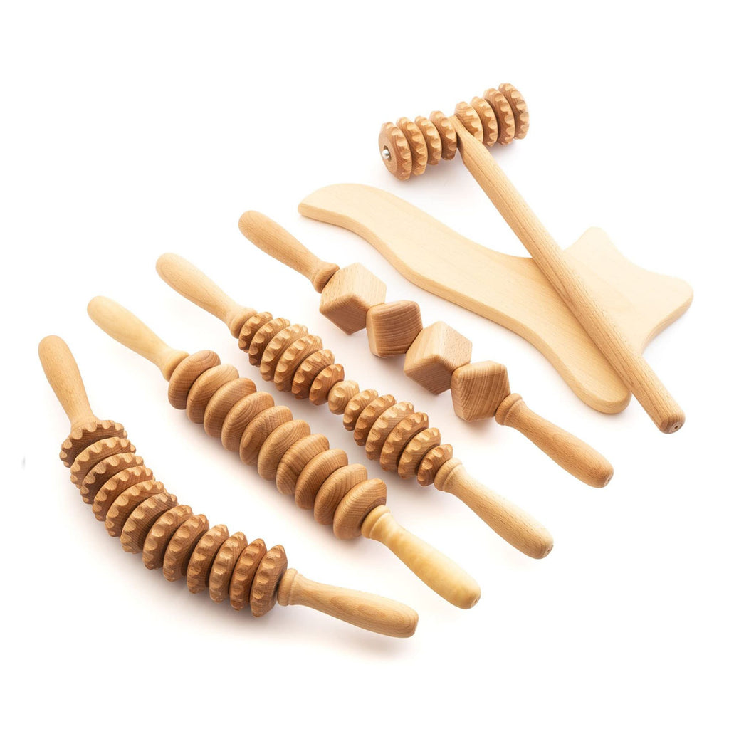 Hölzerner Massage-Roller für Gesicht und Körper – Bild 9 | LuxeStyle