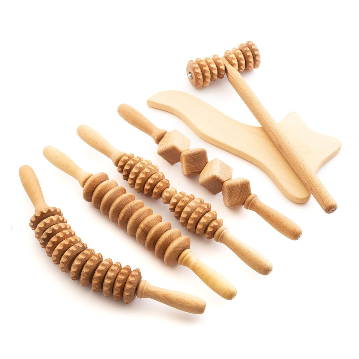 Hölzerner Massage-Roller für Gesicht und Körper – Bild 9 | LuxeStyle