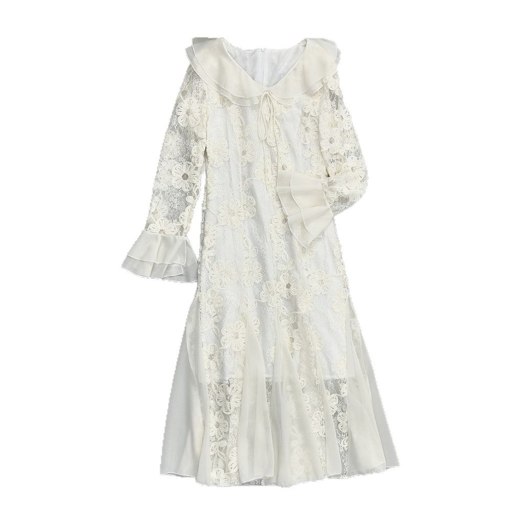 Elegantes A-Linien-Kleid mit Spitze