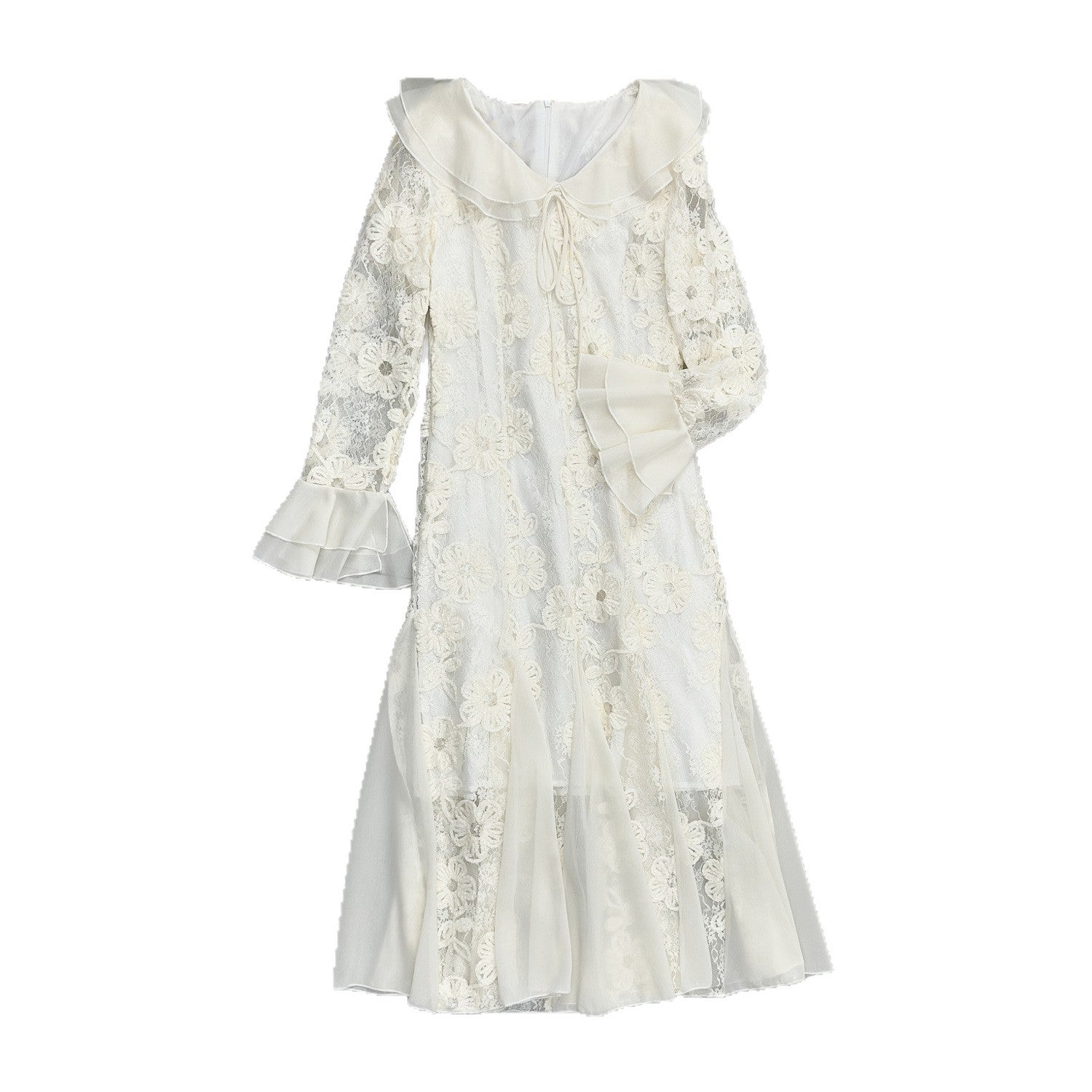 Elegantes A-Linien-Kleid mit Spitze