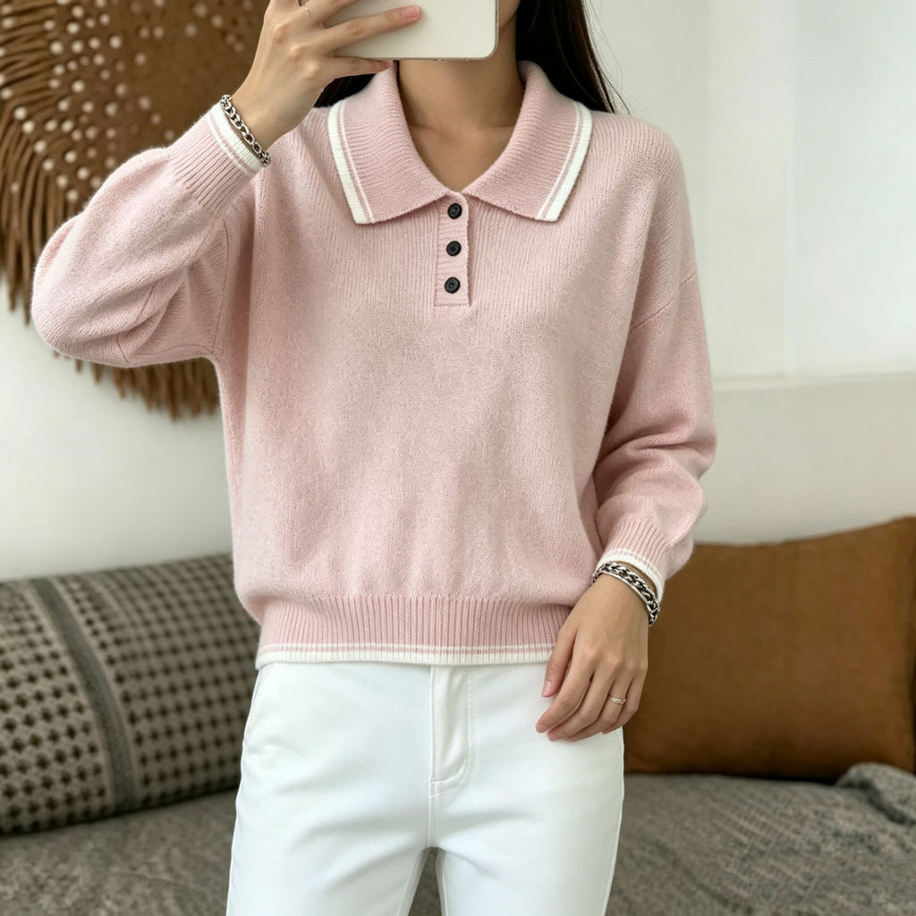 Vielseitiger Langarm-Pullover für Damen
