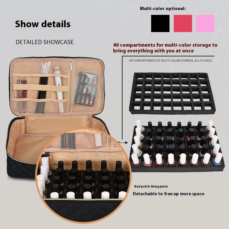 Doppellagige Nagellack-Aufbewahrungstasche – Bild 16 | LuxeStyle