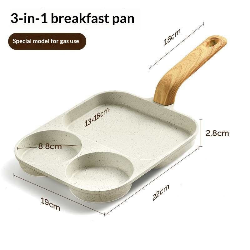 3-in-1 Antihaft-Frühstückspfanne