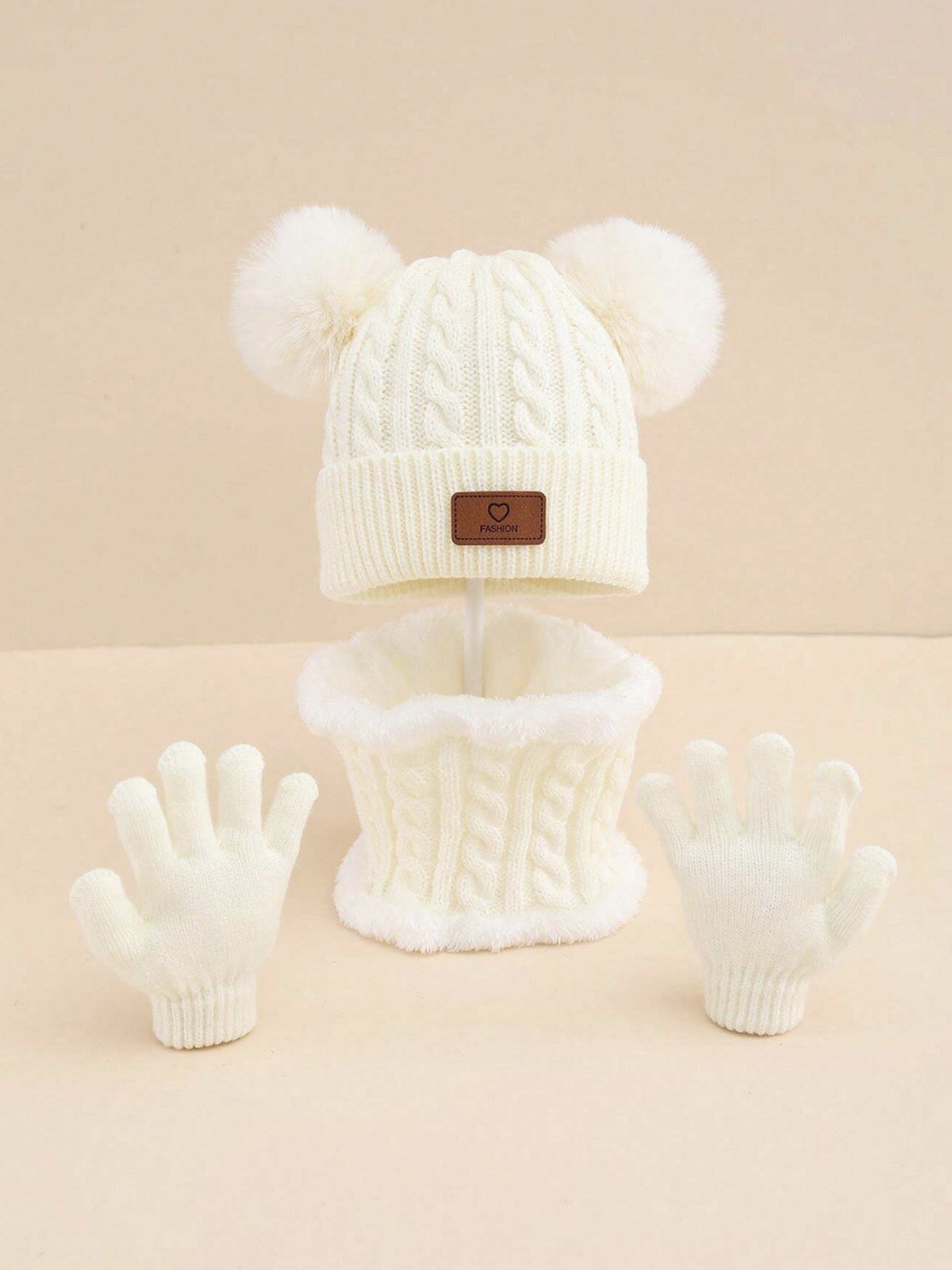 Mütze, Schal & Handschuhe Set für Kinder – Bild 16 | LuxeStyle