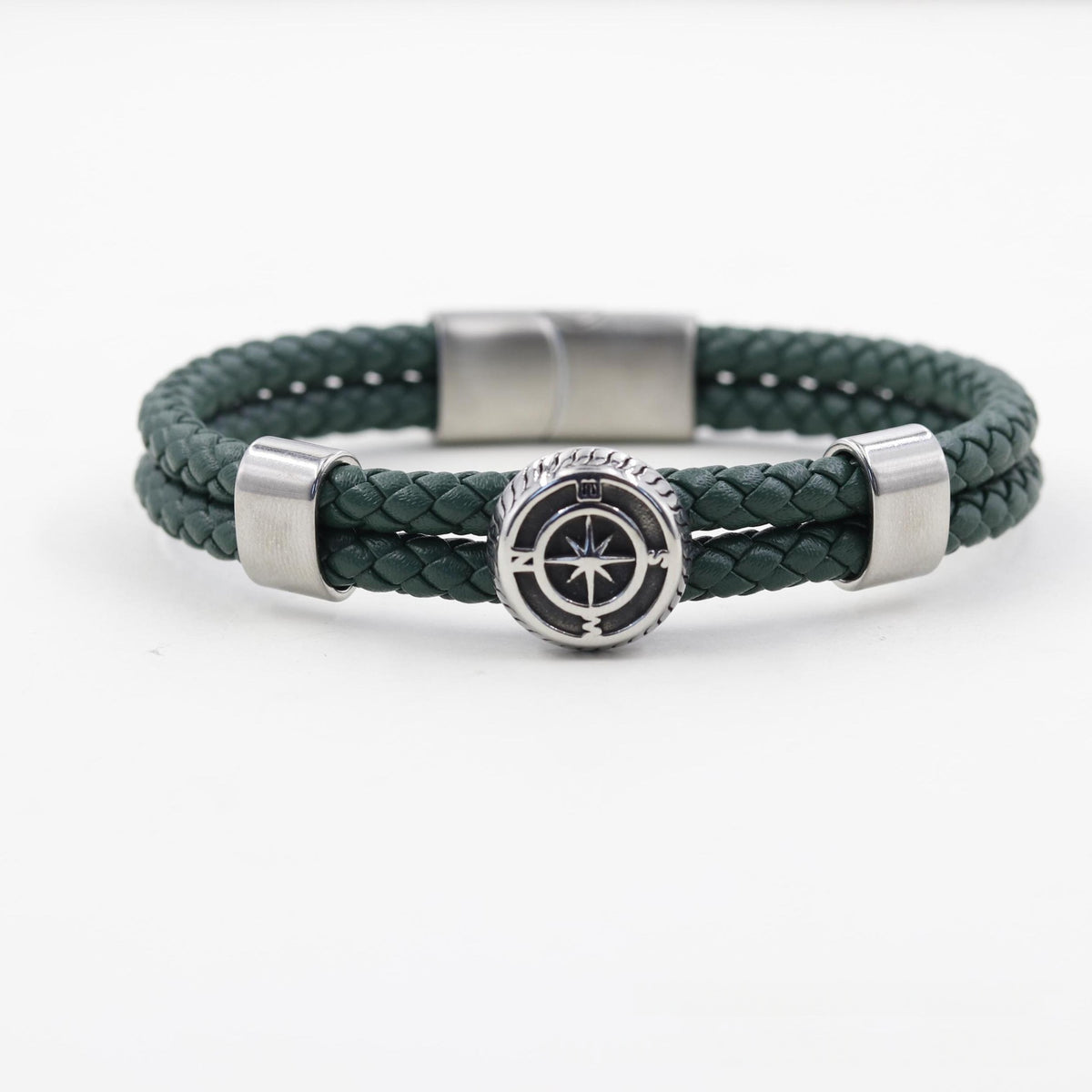 Herrenarmband aus Edelstahl, doppelt geflochten – Bild 6 | LuxeStyle