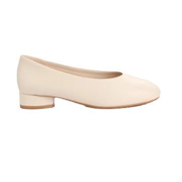 Schwarze Leder-Pumps mit Blockabsatz