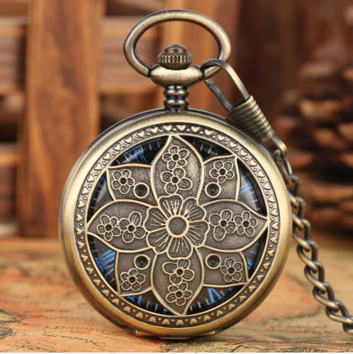 Retro Hohl-Design Mechanische Taschenuhr – Ansicht 6