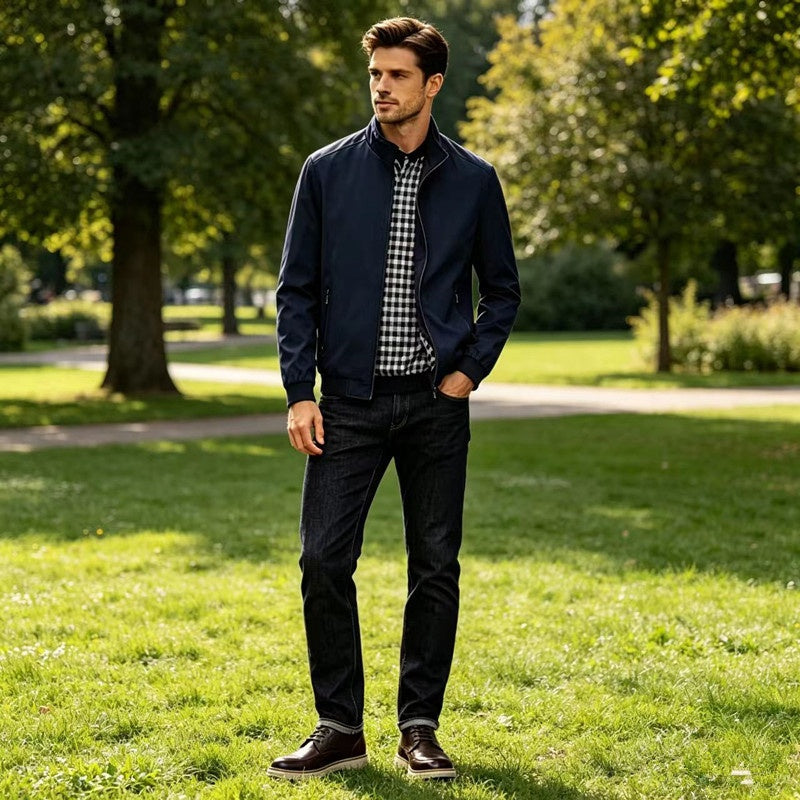 Herren Trenchcoat – Leger & Sportlich – Ansicht 8