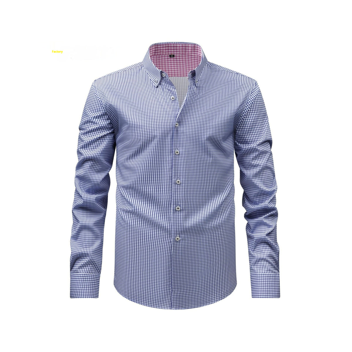 Herren Langarmhemd mit Stretch und Digitaldruck | LuxeStyle