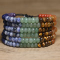 Armband mit bunten Natursteinperlen | LuxeStyle