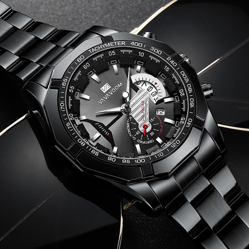 Herren Sport-Automatikuhr mit Leuchtzeigern – Bild 4 | LuxeStyle