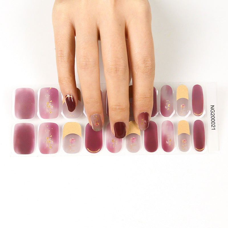Koreanische Semi-Cured Nagelsticker zum Aufkleben – Bild 13 | LuxeStyle