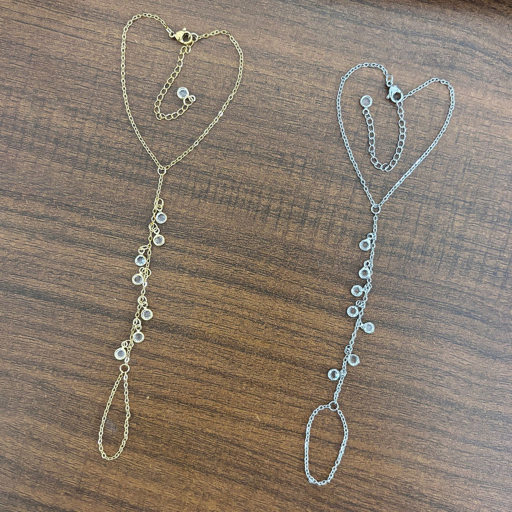 Gold-Edelstahl Fingerkette