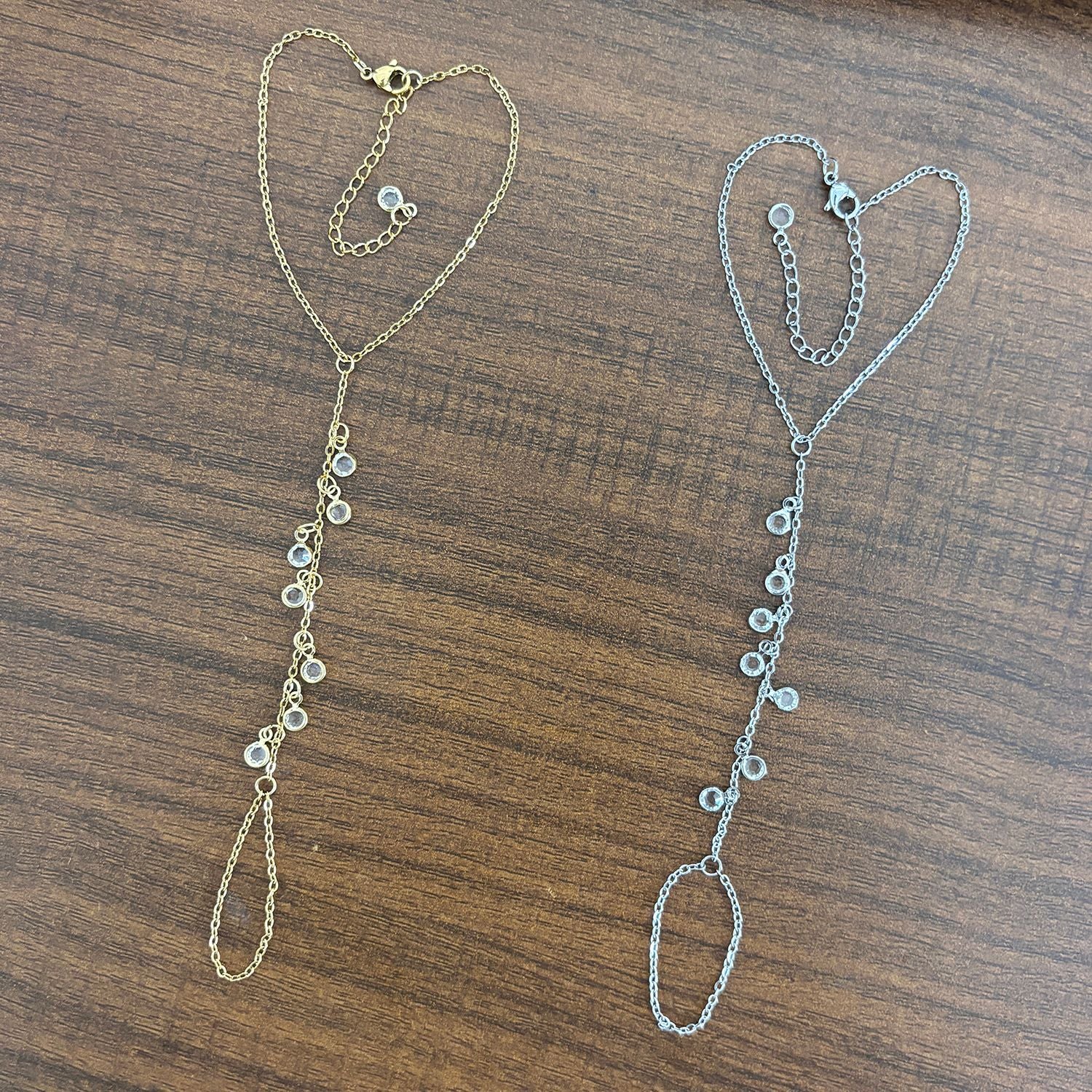 Gold-Edelstahl Fingerkette