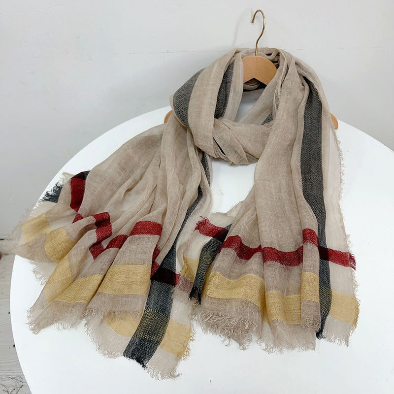 Wollschal in Grautönen – 100 × 210 cm – Bild 3 | LuxeStyle