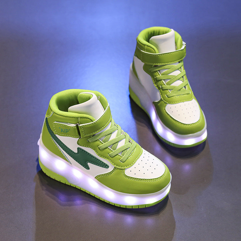 Jugendliche Lederrollschuhe mit Doppellaufrollen