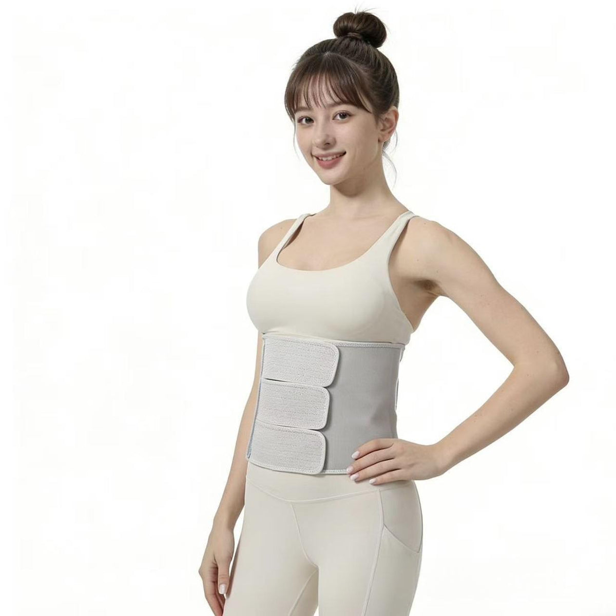 Postpartum Abdominal Binder – Leichtes Grau – Bild 5 | LuxeStyle