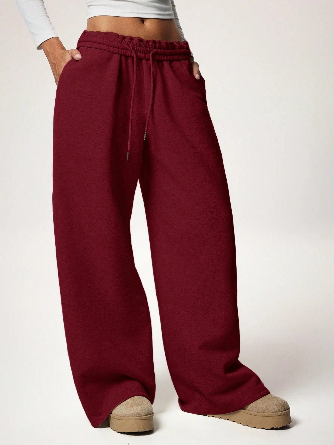 Cordhose im Loose Fit mit weitem Bein