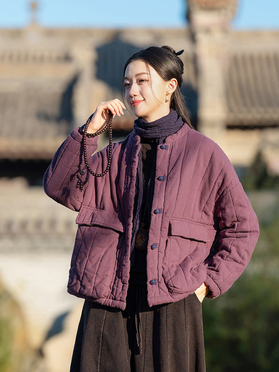 Retro Colorblock Steppjacke für Damen – Bild 8 | LuxeStyle