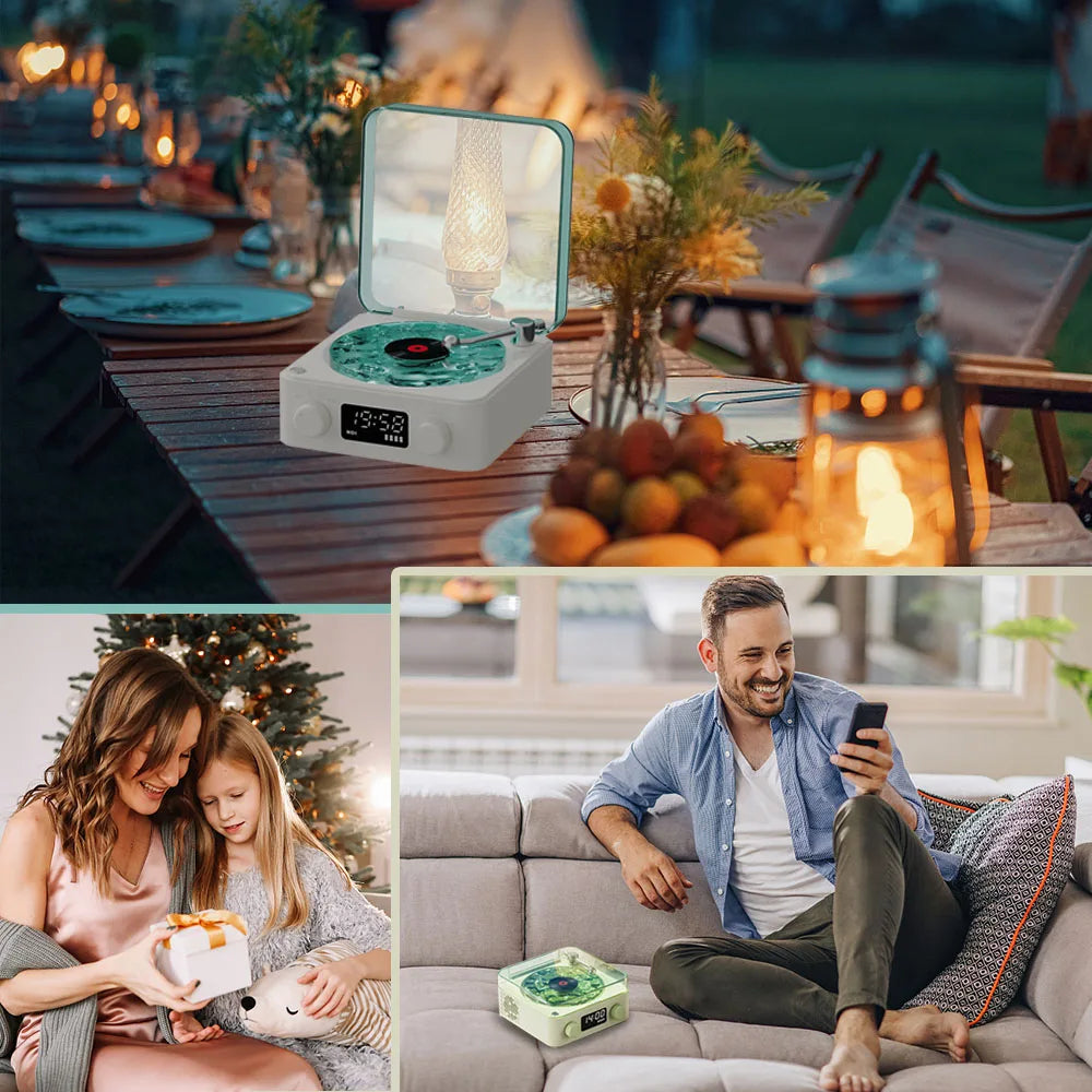 Retro Plattenspieler Bluetooth Lautsprecher