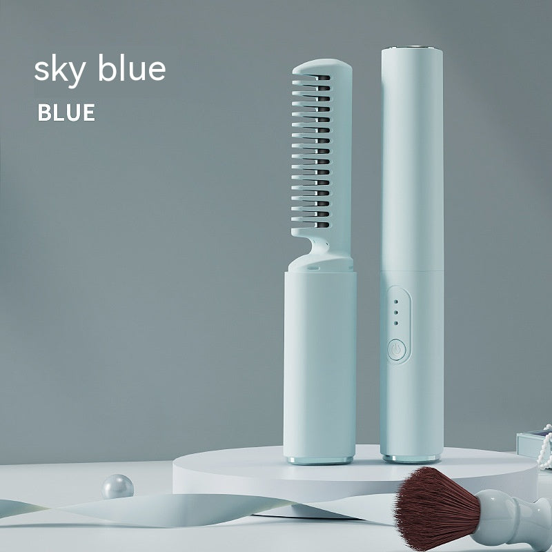 Mini Wireless Glättbürste mit Anionenfunktion