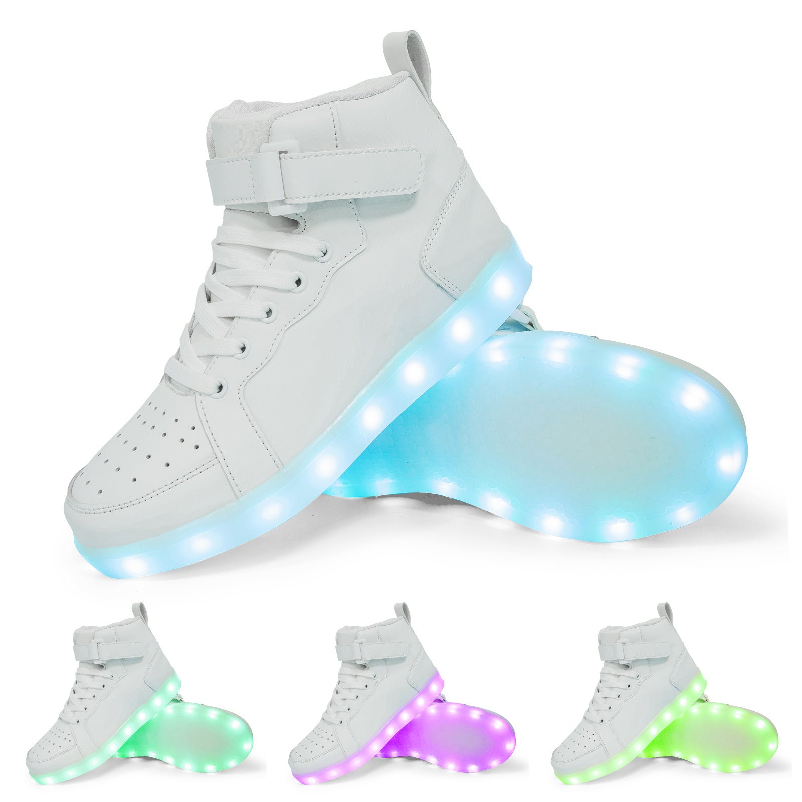 LED-High-Top-Sneaker mit Licht