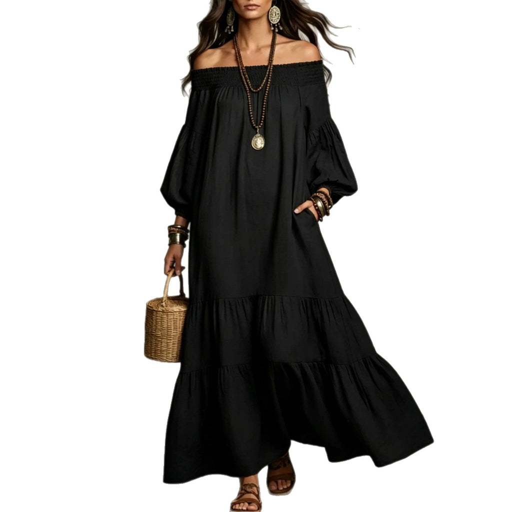 Boho Off-Shoulder Kleid