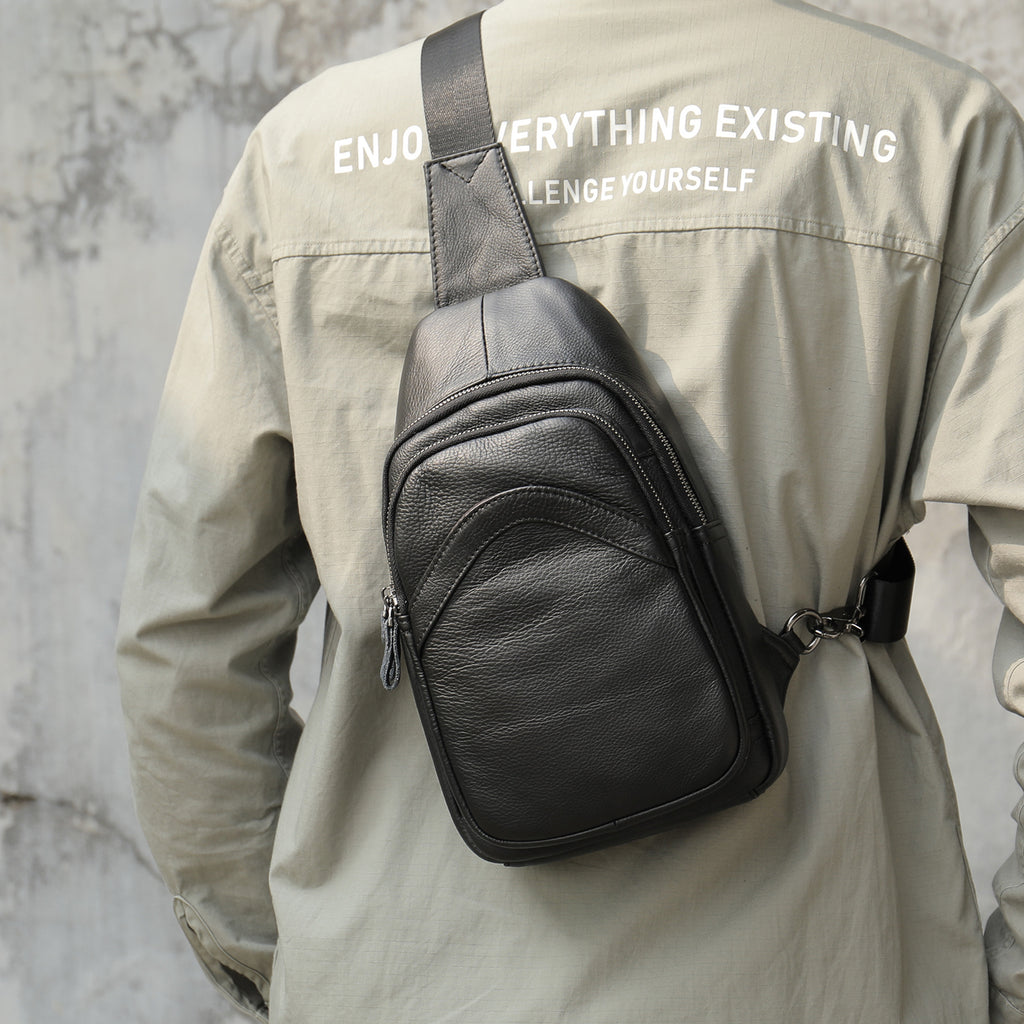 Crossbody-Tasche aus Vollschicht-Leder – Bild 5 | LuxeStyle