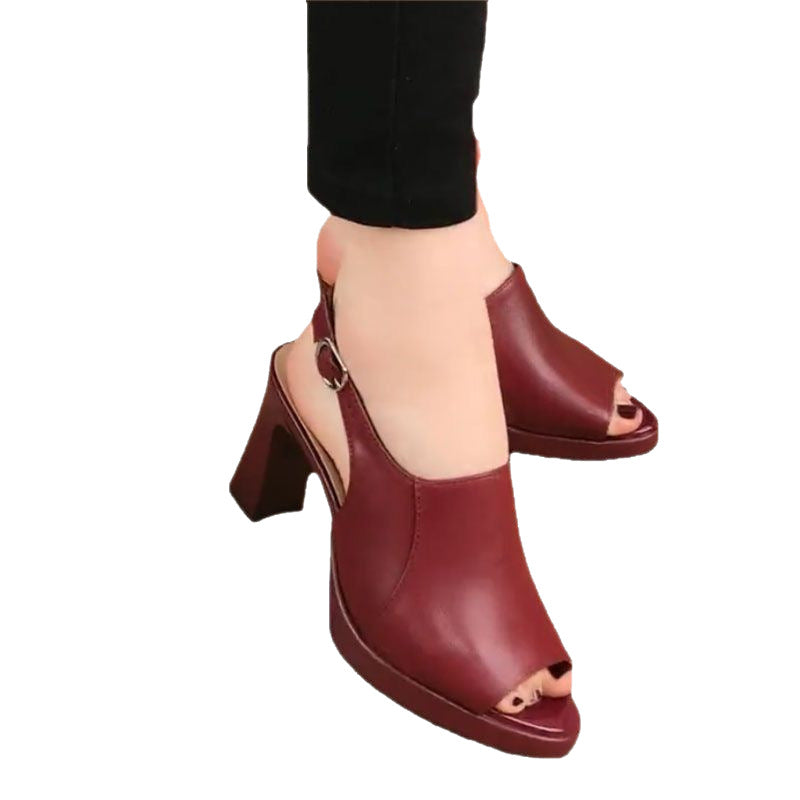 Wasserdichte Plateau-Schuhe mit Keilabsatz