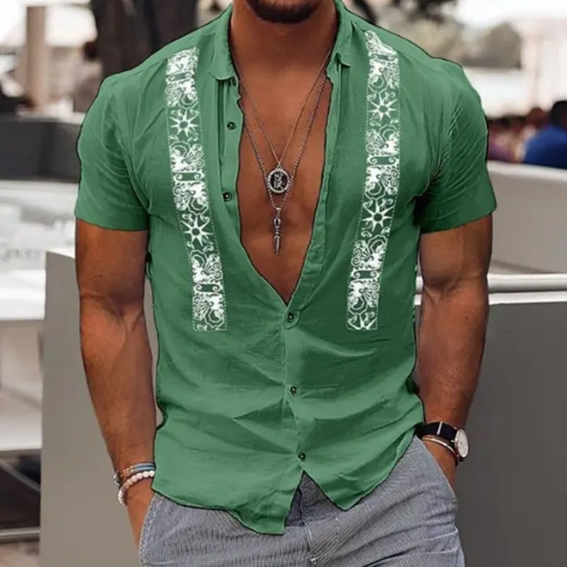 Hawaiian Shirt Kurzarm für Sommer – Bild 3 | LuxeStyle