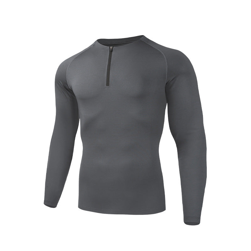 Herren Sportshirt Langarm mit Halbreissverschluss – Bild 4 | LuxeStyle