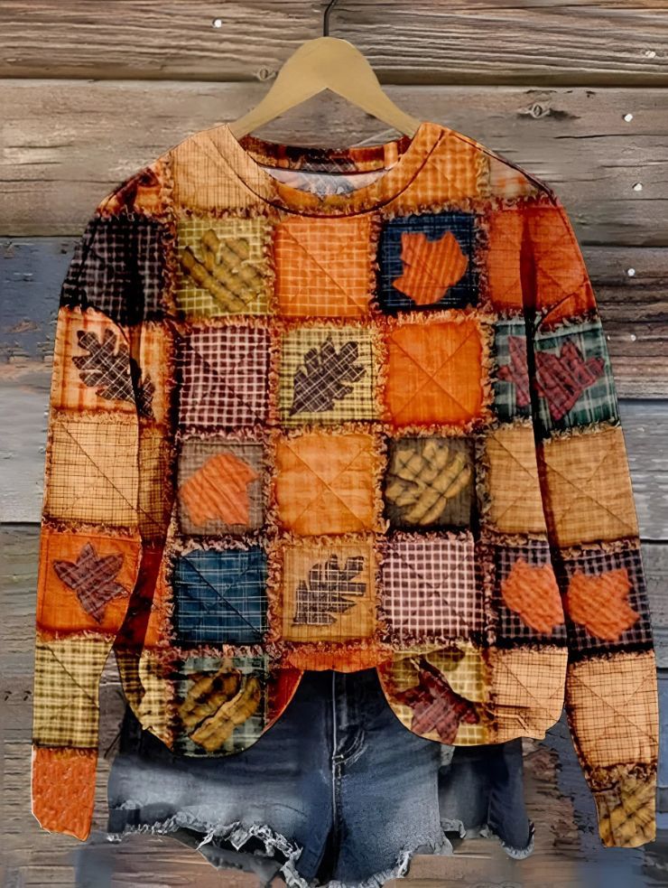 Damen Pullover Sweatshirt mit Print