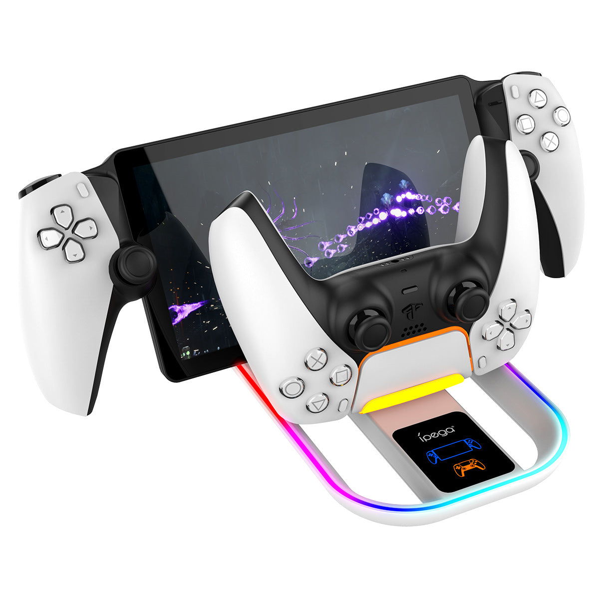 Ladestation für PS5 Portal & Controller mit RGB