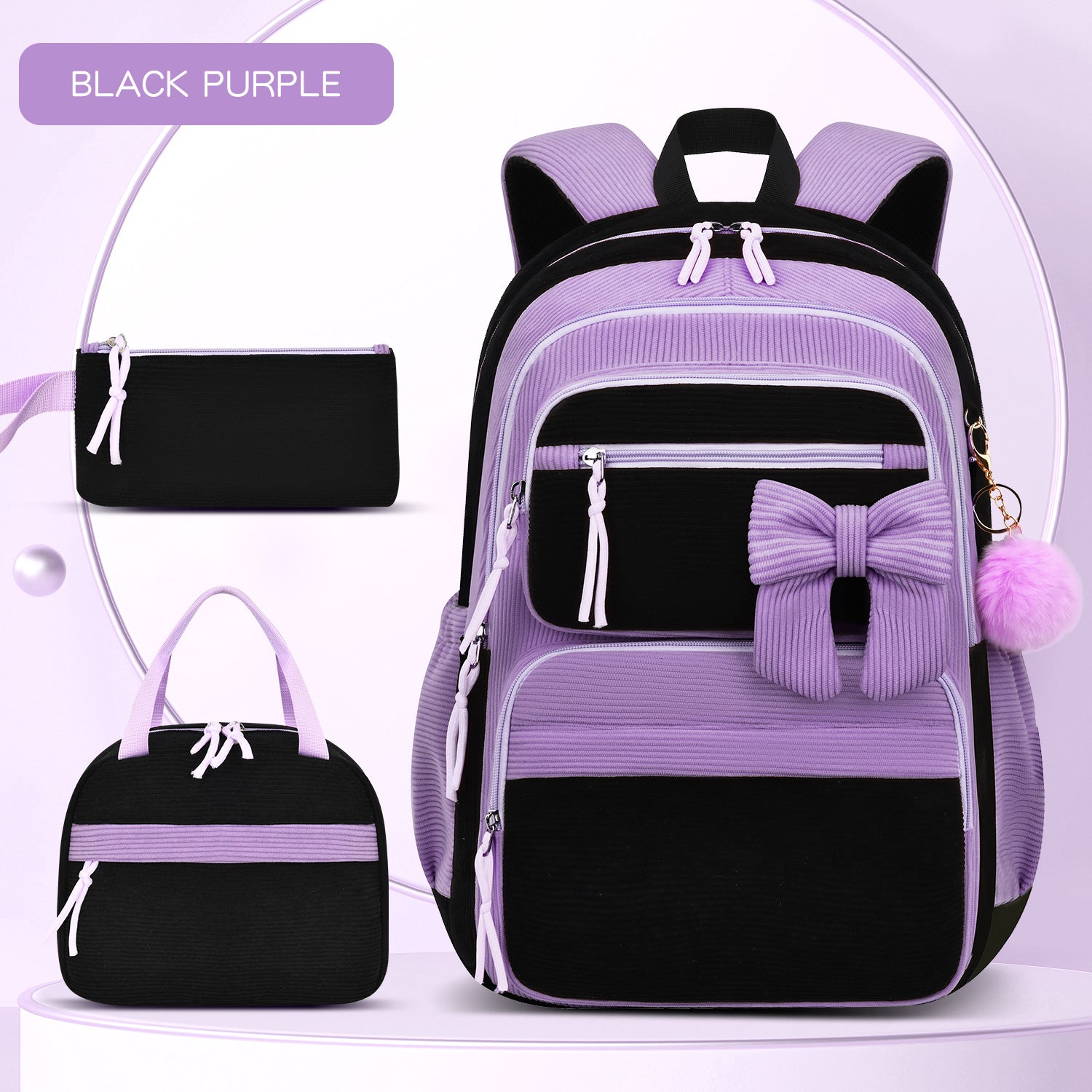 Corduroy-Rucksack-Set
