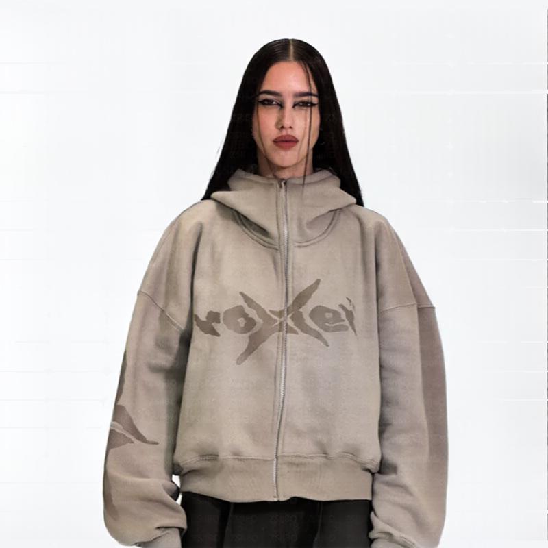 Design Sense Strickjacke mit handgemaltem Muster