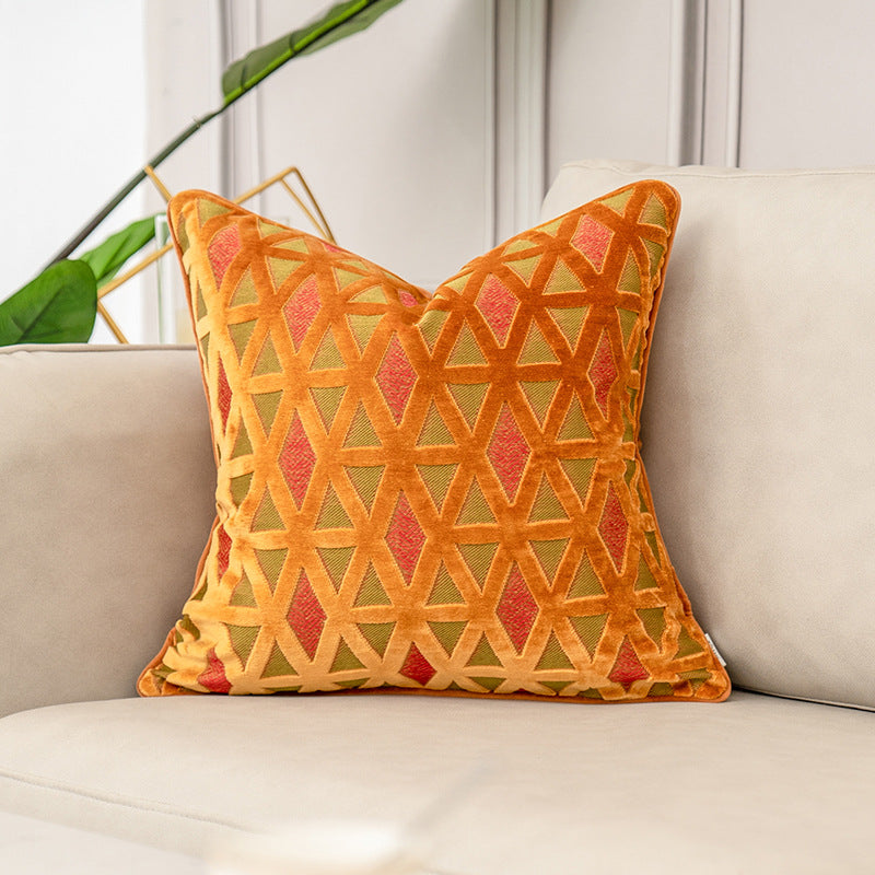 Jacquard Samt Kissenbezug