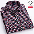 Herren Langarmhemd Loose-fit Baumwolle Karomuster – Bild 16 | LuxeStyle