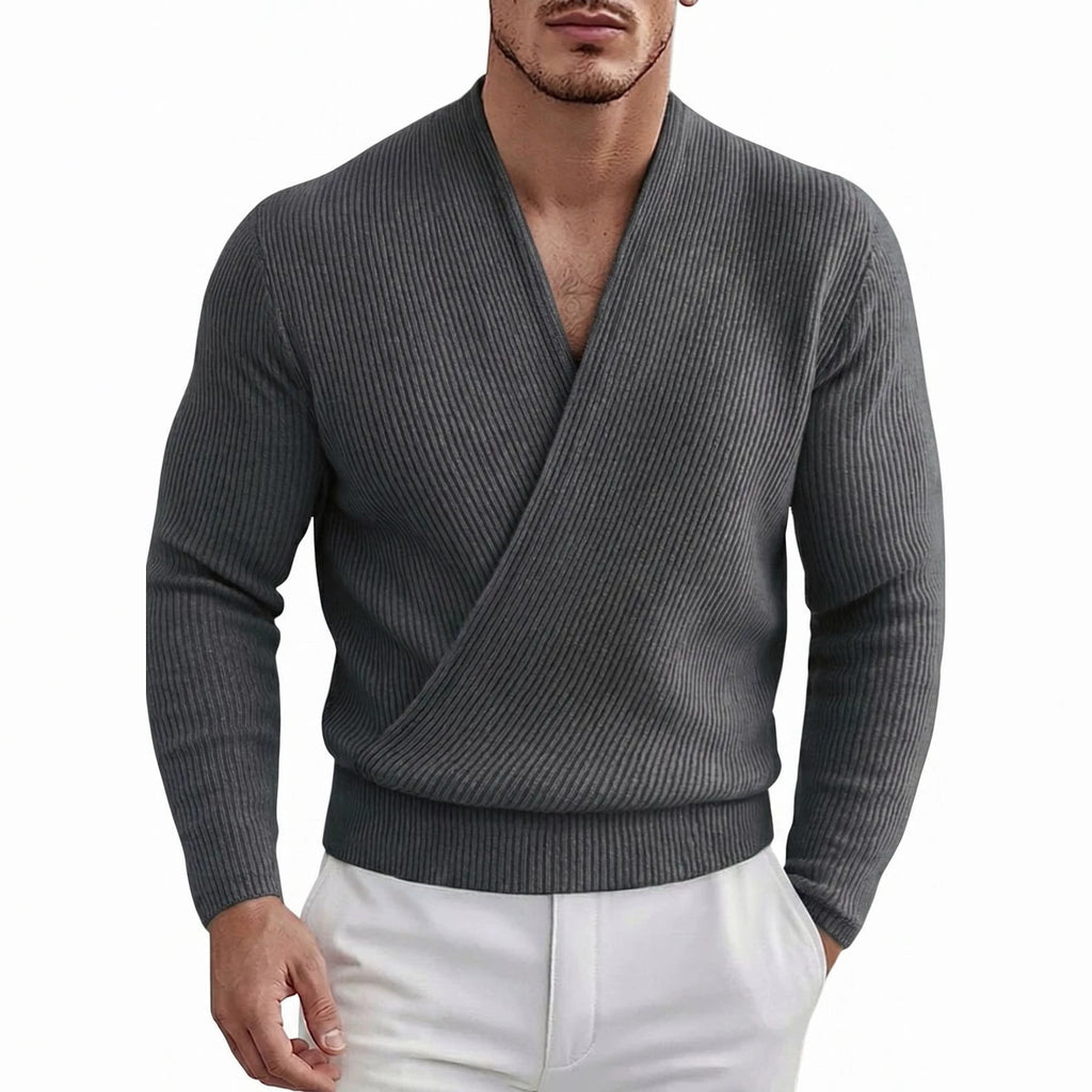 Acrylpullover mit V-Ausschnitt – Bild 4 | LuxeStyle