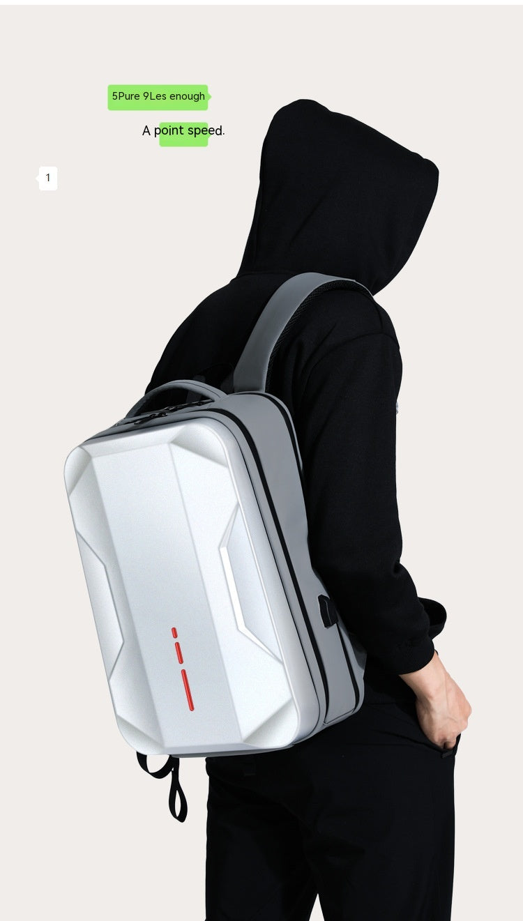 Business Rucksack mit Hartschale und USB-Anschluss