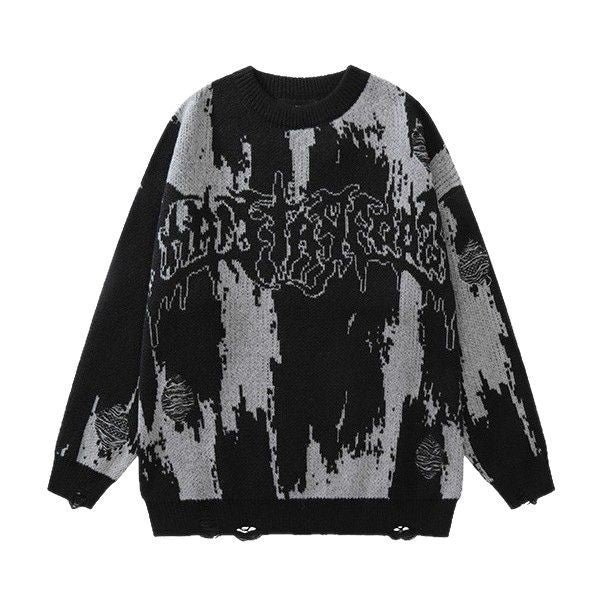 3D Strick-Sweatshirt für Herren