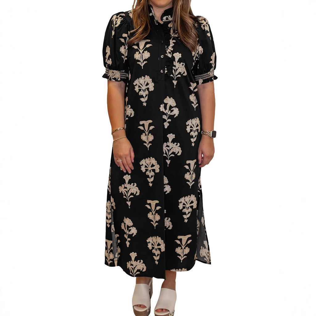 Maxikleid mit Blumenmuster